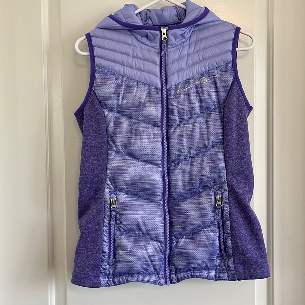 Free Country Girl hooded puffer vest star lg (14/16)